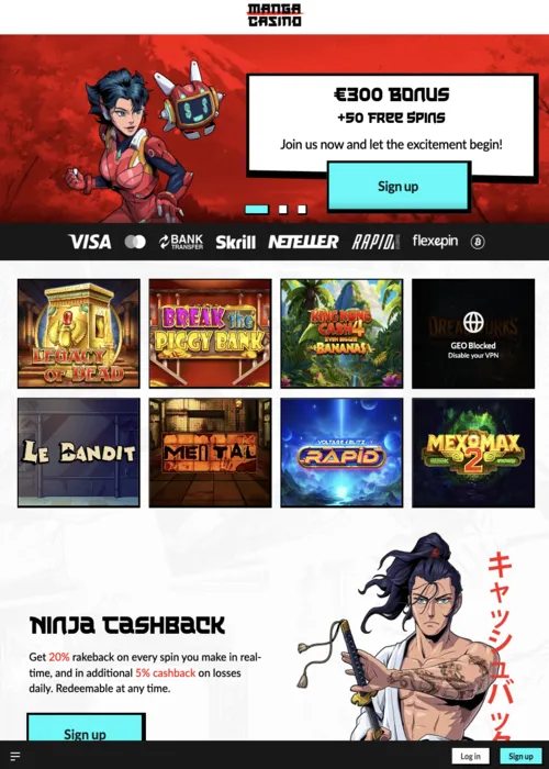 Spellobby slots anime samling Manga Casino